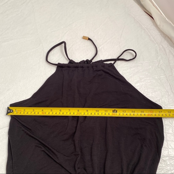 Trina Turk Recreation black modal sleeveless halter jumpsuit - Picture 6 of 13